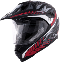 KV30_Enduro_Tour Camuflaje - Rojo - Negro Brillo